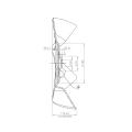 Talerz zębaty 440 mm, 4 otworowy, grubość 5 mm typ SKF CROSS CUTTER 208020-95118