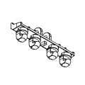 Uchwyt do sprężyn do podstawy fotela mechanicznego MOL698N-95543