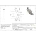 Element podrywający 175 mm wzmocniony płytką-95505