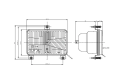REFLEKTOR PRZEDNI FIAT NEW HOLLAND G170, G190, G210, G240 FORD: 8670, 8770, 8870, 8970 (86500543)