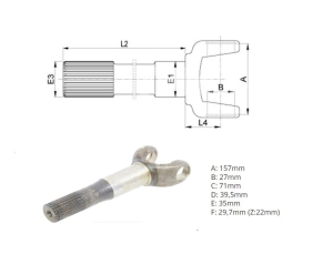 PÓŁOŚ CARRARO OD STRONY KOŁA FORD 5640 6640 7740 7840 8240 8340 8340Turbo CASE IH 040973R1, 0676830, 090005719, 3476312M1, 37700420870, 474276, 501599, 58061, 648477, 676830, 87759572, 9968061