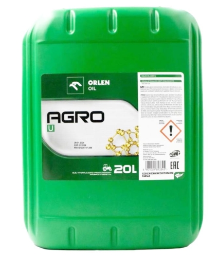 OLEJ AGRO U 20L HYDRAULICZNO-PRZEKŁADNIOWY UTTO