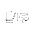 Fotel bez amortyzacji AMA SEAT-98203
