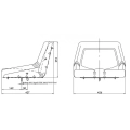 Fotel bez amortyzacji AMA SEAT-99475
