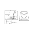 Fotel bez amortyzacji AMA SEAT-98027