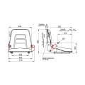 Fotel z amortyzacją mechaniczną AMA SEAT-102202