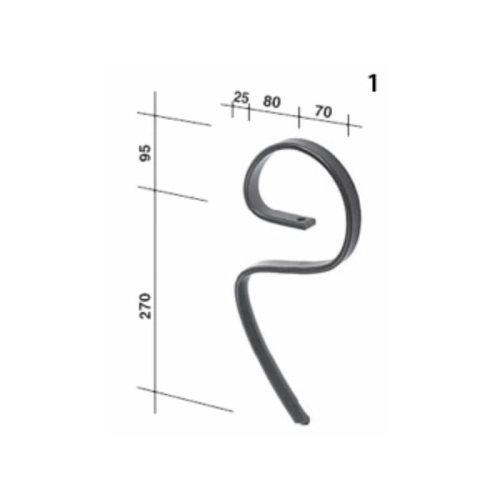 Ząb sprężysty flex 25X8 niski-100586