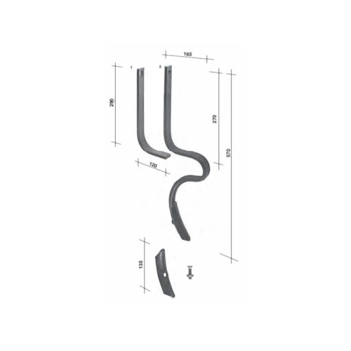 Ząb sprężysty - znacznik 32x10x570mm-102996