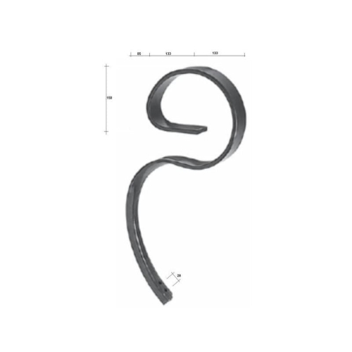 Ząb sprężysty 60x12mm-103016