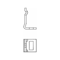 Uchwyt zęba sprężystego H24 50x6mm-102942