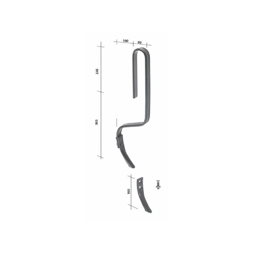 Ząb sprężysty 32x10x610mm-102999