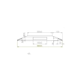 Dłuto typu Michel wzmocnione płytką węglika wolframu i napawem 580x60 mm-105953