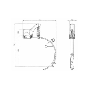 Ząb sprężysty do AMA LIGHT HARROW