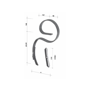 Ząb sprężysty flex 45X10