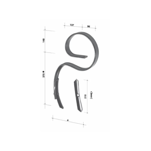 Ząb sprężysty flex 45X10-102975