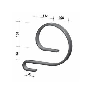 Sprężyna zęba sprężystego 32x12mm,     300911