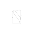 Boczny podcinacz prawy 140 mm Bianchi 308015-105033