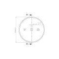 Talerz gładki 660 mm, otwór 41 mm, grubość 6 mm-106413