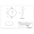 Talerz do brony, gładki 710 mm, otwór 51 mm, grubość 7 mm-104411
