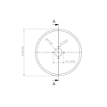 Talerz , 460 mm, grubość 5 mm pasuje do  John Deere-104460