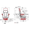 Fotel z amortyzacją pneumatyczną AMA SEAT - comfort-97673