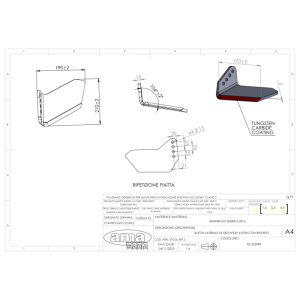 Lemieszyk boczny lewy Delta Flex  wzmocniony