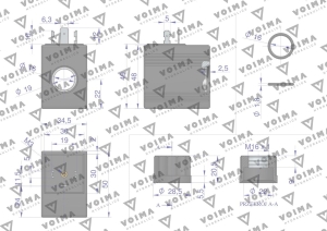 Cewka do rozdzielacza hydraulicznego 40L 12V VOIMA