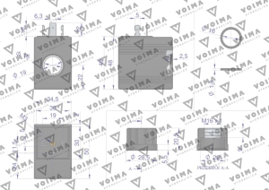 Cewka do rozdzielacza hydraulicznego 40L 24V VOIMA