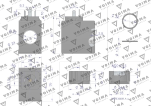 Cewka do rozdzielacza hydraulicznego 80L 12V VOIMA