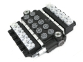 Rozdzielacz hydrauliczny 5-sekcyjny sterowany elektrycznie 12V 40L VOIMA-97102