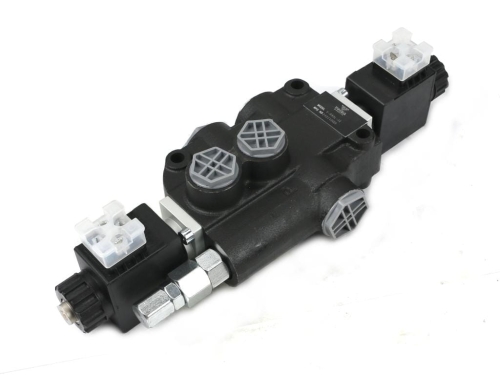 Rozdzielacz hydrauliczny 1-sekcyjny sterowany elektrycznie 12V 80L VOIMA-97110