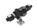 Rozdzielacz hydrauliczny 1-sekcyjny sterowany elektrycznie 12V 80L VOIMA-97111