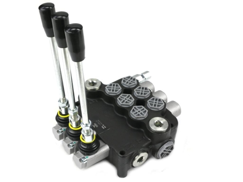 Rozdzielacz hydrauliczny 3-sekcyjny 80L z zatrzaskami VOIMA-97118