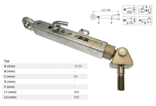 STABILIZATOR BOCZNY CASE MAXXUM 5120 5130 5140 5150 MX100, MX100C, MX110, MX120, MX135, MX80C MX90C, MC105, MC115, MC120, MC135, MC95 310208A2