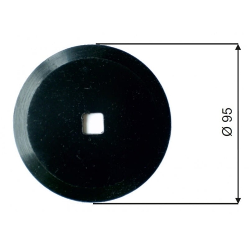 Nóż do paszowozu 95x11x5, okrągły, średnica otworu 11mm-94299