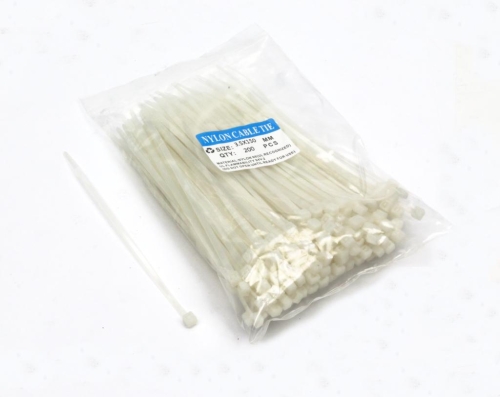 Opaski kablowe 3.5 x 150mm 200 szt w worku  jasne odporne na UV-78171