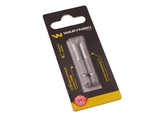 Końcówki wkrętakowe bity 6 50mm Waryński komplet w blistrze dwusztukowym-72079