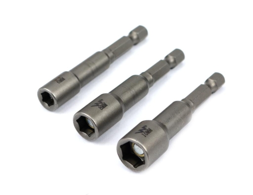 Zestaw nasadek z uchwytem narzedziowym 6. 8. 10 mm długość 65 mm Waryński-80176