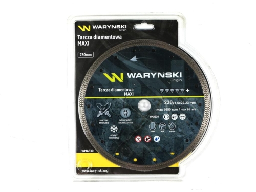 Tarcza diamentowa MAXI 230 x 22.23 mm Waryński-85490