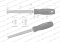 Pilnik płaski 150 mm Waryński-72068