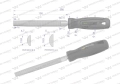 Pilnik półokrągły 150 mm Waryński-72016