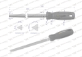Pilnik trójkątny 200 mm Waryński-72020