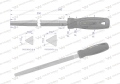 Pilnik trójkątny 250 mm Waryński-72043