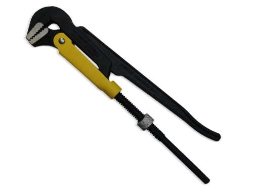 Szczypce nastawne 0,75" szwedzkie do rur szczęki typ 90° o rozstawie max 35mm długość 280mm Waryński-80011