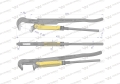 Szczypce nastawne szwedzkie do rur szczęki typ 90° o rozstawie max 55mm 1.5" długość 425mm Waryński-80019