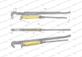 Szczypce nastawne szwedzkie do rur szczęki typ 90° o rozstawie max 67mm 2" długość 560mm Waryński-80022