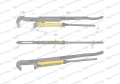 Szczypce nastawne szwedzkie do rur szczęki typ 90° o rozstawie max 103mm 3" długość 630mm Waryński-80025