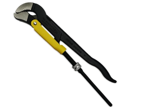 Szczypce nastawne szwedzkie do rur szczęki typ S o rozstawie max 40mm długość 330mm  Waryński-80029