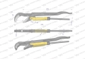 Szczypce nastawne szwedzkie do rur szczęki typ 45° o rozstawie max 40mm długość 330mm  Waryński-80049