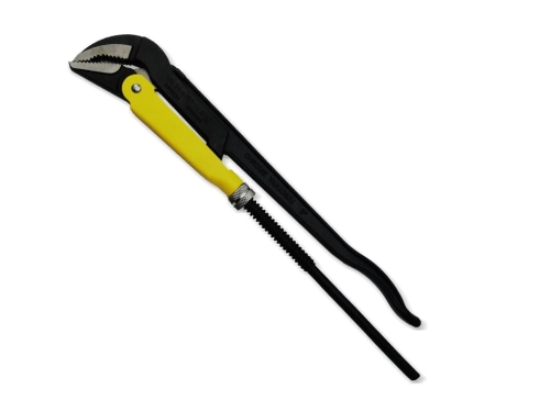 Szczypce nastawne szwedzkie do rur szczęki typ 45° o rozstawie max 103mm długość 652mm Waryński-80056